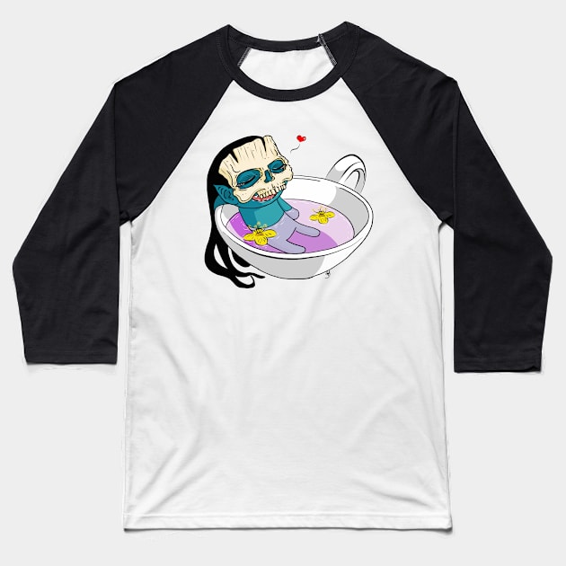 Tea time Baseball T-Shirt by Nogh.art